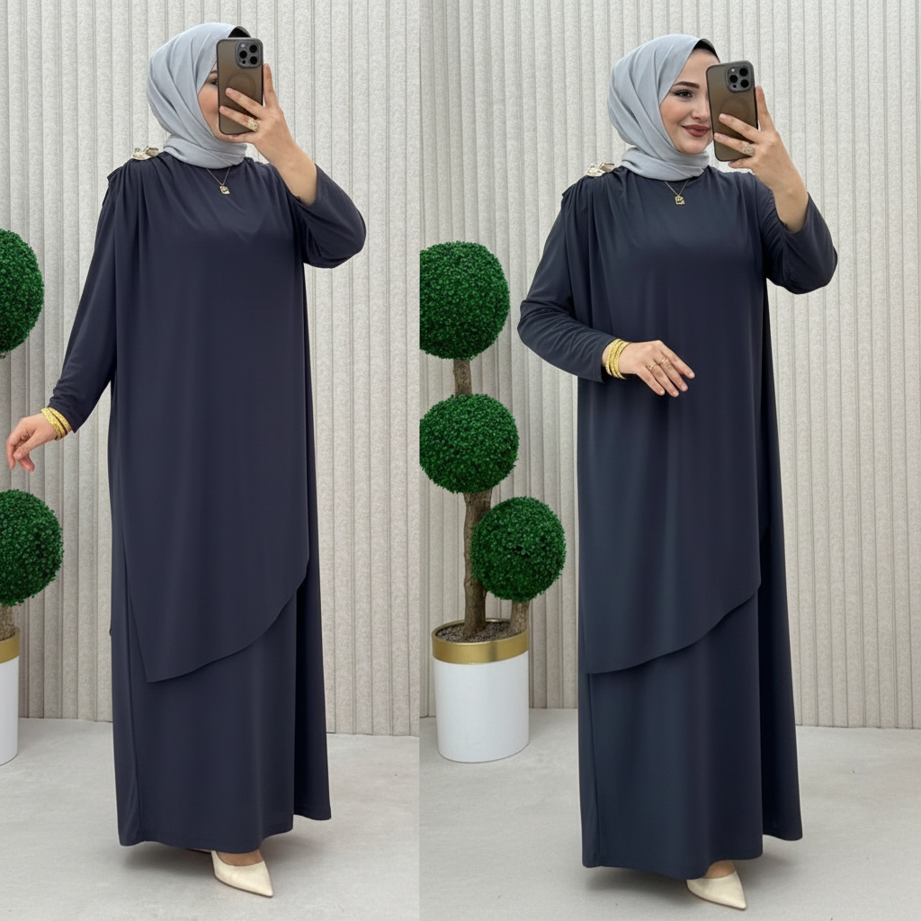Sapphire Flow Kleid