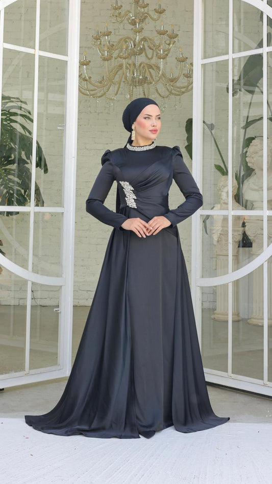 Yaren Abendkleid Abiye in Schwarz