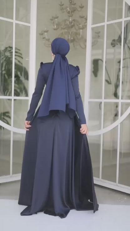 Yaren Abendkleid Abiye in Schwarz