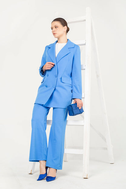 Damen Hosenanzug Blau