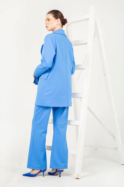 Damen Hosenanzug Blau